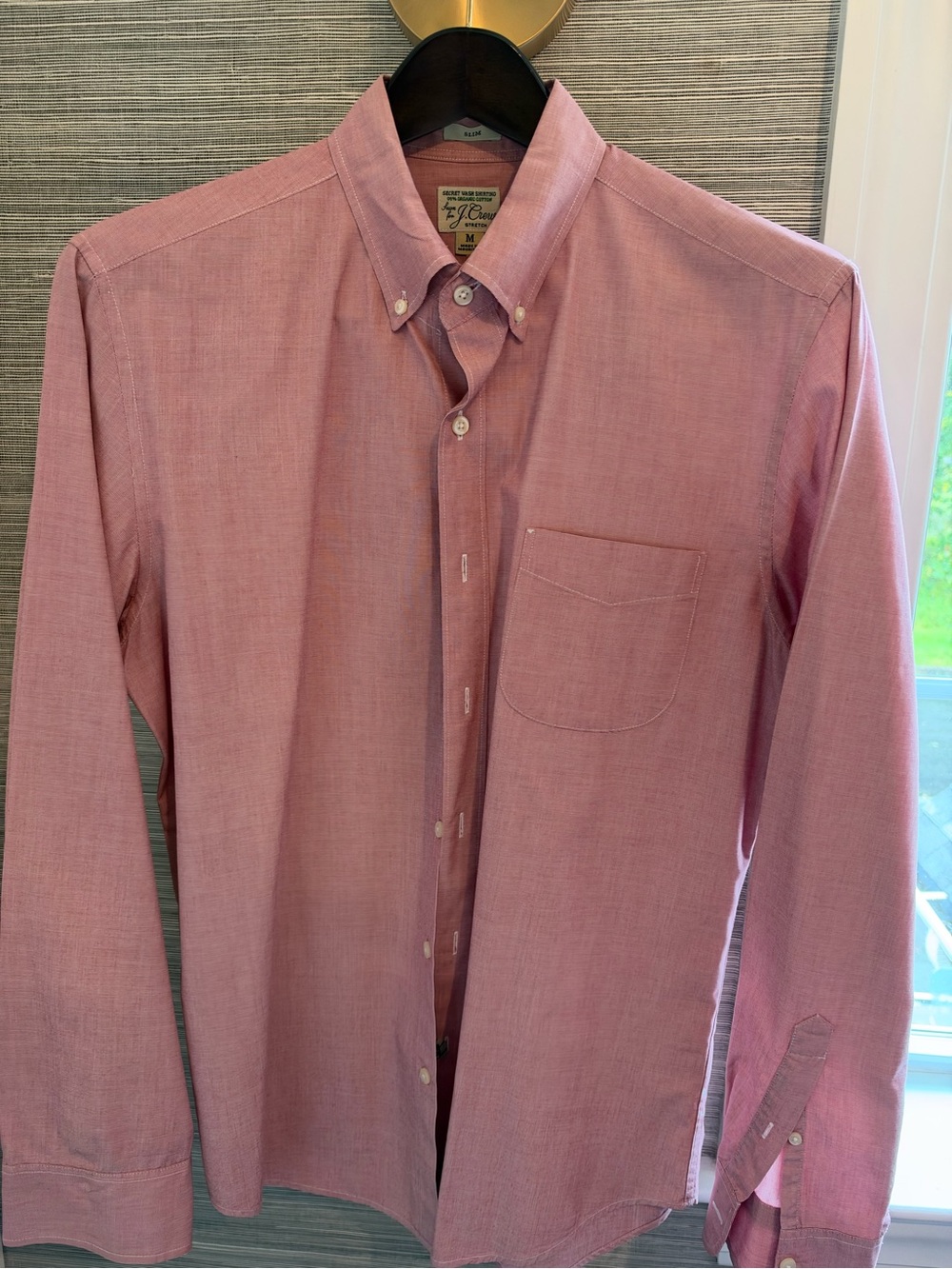 J. Crew Men's Pink Button-Down Oxford Shirt
